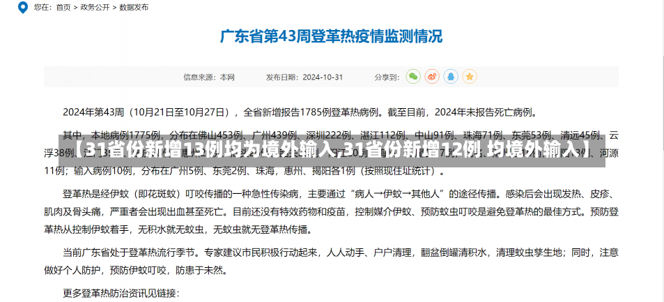 【31省份新增13例均为境外输入,31省份新增12例 均境外输入】-第1张图片-建明新闻