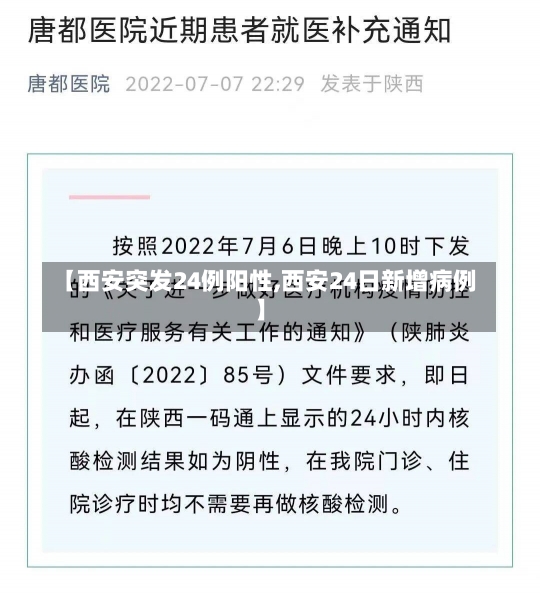 【西安突发24例阳性,西安24日新增病例】-第1张图片-建明新闻