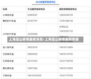 上海宝山疫情最新消息/上海宝山疫情最新数据-第3张图片-建明新闻