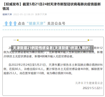 天津新增21例阳性感染者(天津新增1例输入病例)-第3张图片-建明新闻