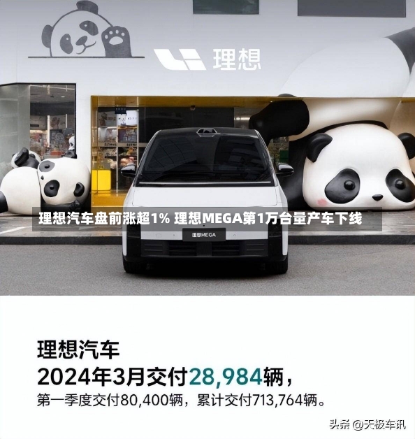 理想汽车盘前涨超1% 理想MEGA第1万台量产车下线-第1张图片-建明新闻