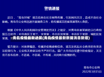 青岛疫情最新进展(青岛疫情最新数据消息新增)-第1张图片-建明新闻