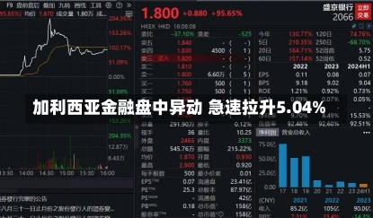 加利西亚金融盘中异动 急速拉升5.04%-第1张图片-建明新闻