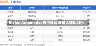 Rivian Automotive盘中异动 股价大跌5.03%-第1张图片-建明新闻