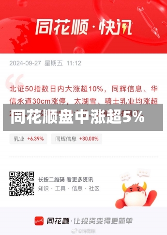 同花顺盘中涨超5%-第1张图片-建明新闻