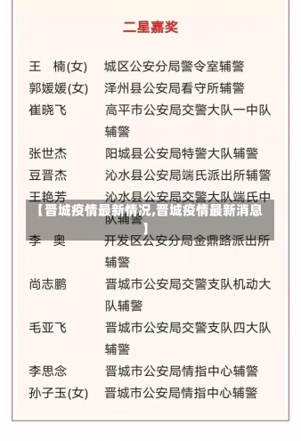 【晋城疫情最新情况,晋城疫情最新消息】-第3张图片-建明新闻