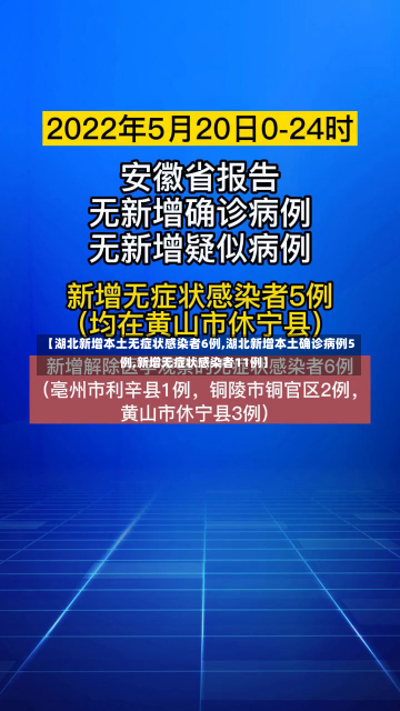 【湖北新增本土无症状感染者6例,湖北新增本土确诊病例5例,新增无症状感染者11例】-第1张图片-建明新闻