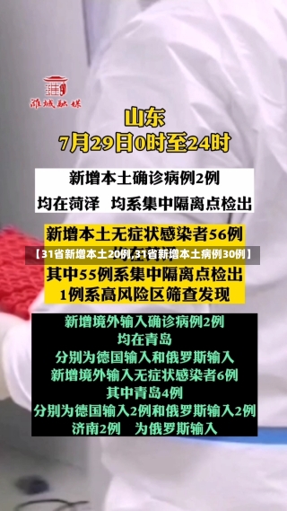 【31省新增本土20例,31省新增本土病例30例】-第2张图片-建明新闻