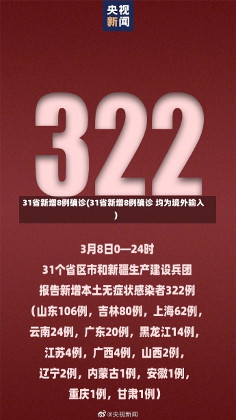 31省新增8例确诊(31省新增8例确诊 均为境外输入)-第2张图片-建明新闻