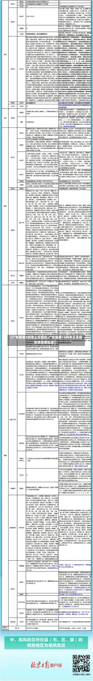 【广东新增3例本土无症状,广东新增13例本土无症状感染者轨迹】-第1张图片-建明新闻