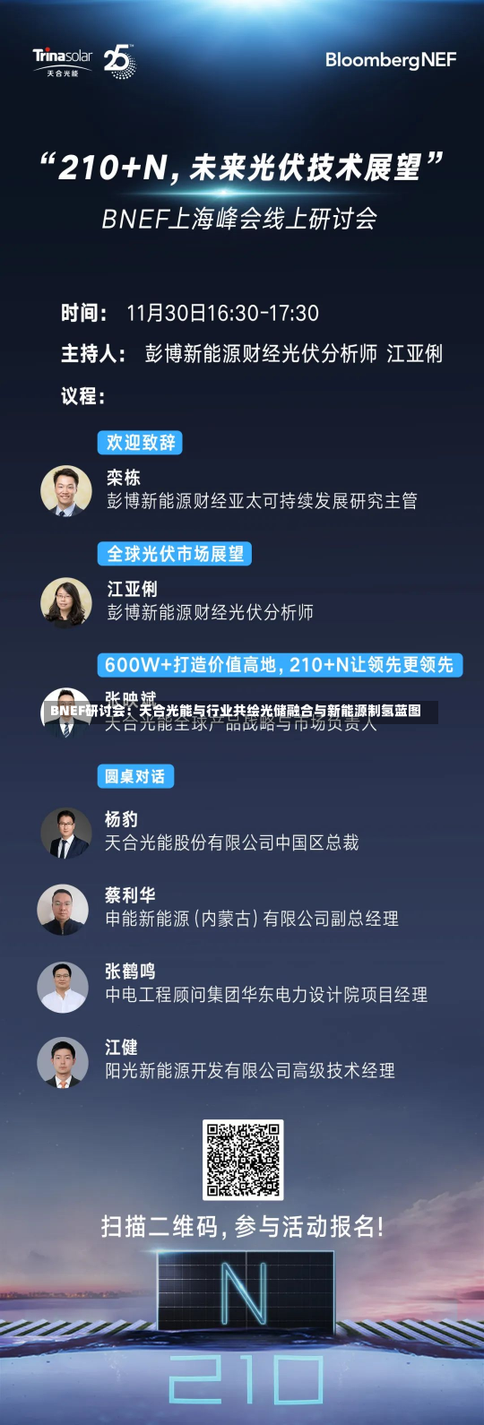 BNEF研讨会：天合光能与行业共绘光储融合与新能源制氢蓝图-第3张图片-建明新闻