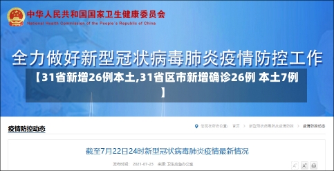 【31省新增26例本土,31省区市新增确诊26例 本土7例】-第1张图片-建明新闻