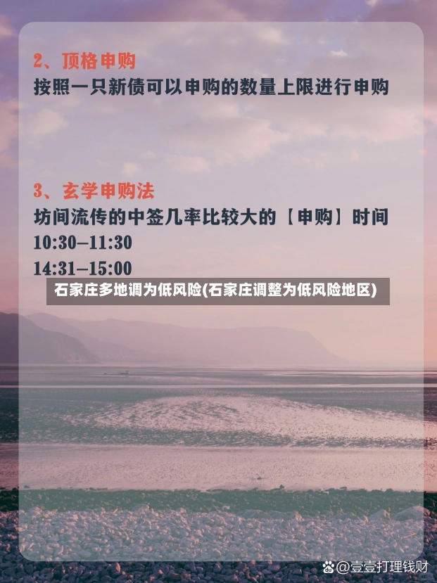 石家庄多地调为低风险(石家庄调整为低风险地区)-第2张图片-建明新闻