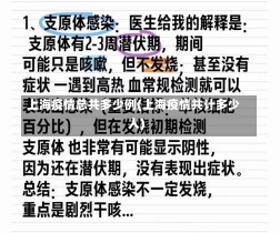 上海疫情总共多少例(上海疫情共计多少人)-第1张图片-建明新闻