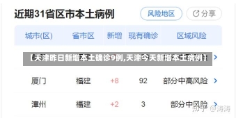 【天津昨日新增本土确诊9例,天津今天新增本土病例】-第1张图片-建明新闻