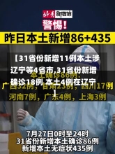 【31省份新增11例本土涉辽宁等4省市,31省份新增确诊18例 本土4例在辽宁】-第3张图片-建明新闻