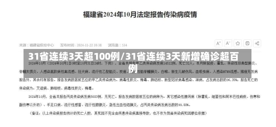 31省连续3天超100例/31省连续3天新增确诊超百例-第2张图片-建明新闻