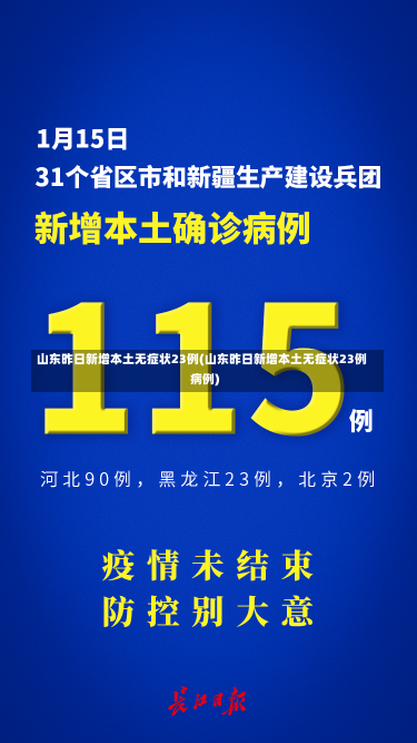 山东昨日新增本土无症状23例(山东昨日新增本土无症状23例病例)-第2张图片-建明新闻