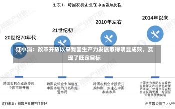 江小涓：改革开放以来我国生产力发展取得明显成效，实现了既定目标-第2张图片-建明新闻