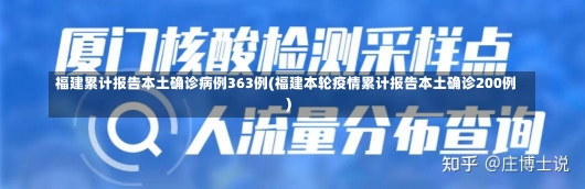 福建累计报告本土确诊病例363例(福建本轮疫情累计报告本土确诊200例)-第1张图片-建明新闻