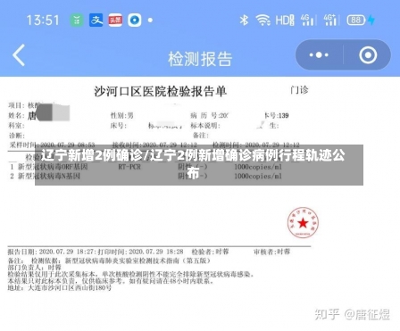 辽宁新增2例确诊/辽宁2例新增确诊病例行程轨迹公布-第1张图片-建明新闻