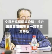 交易所高层圆桌论坛：提升大宗商品费用
影响力 建设世界一流期货交易所-第2张图片-建明新闻