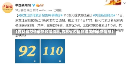 【吉林省疫情最新数据消息,吉林省疫情新增病例最新消息】-第2张图片-建明新闻