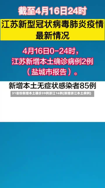 31省份新增本土确诊39例浙江16例(新增浙江本土病例)-第1张图片-建明新闻