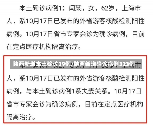 陕西新增本土确诊39例/陕西新增确诊病例323例-第2张图片-建明新闻