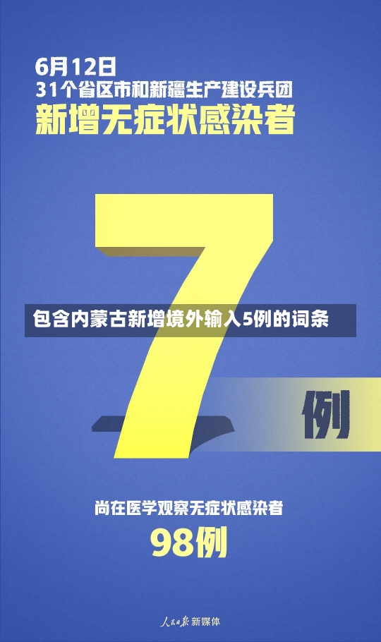 包含内蒙古新增境外输入5例的词条-第1张图片-建明新闻