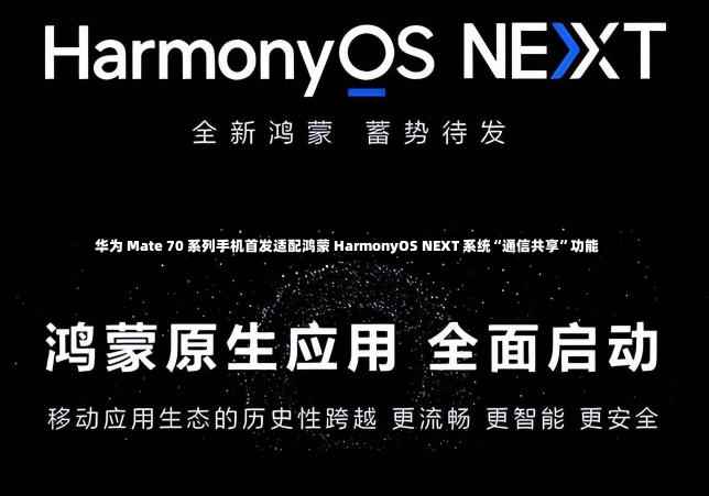 华为 Mate 70 系列手机首发适配鸿蒙 HarmonyOS NEXT 系统“通信共享”功能-第1张图片-建明新闻