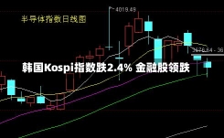 韩国Kospi指数跌2.4% 金融股领跌-第3张图片-建明新闻