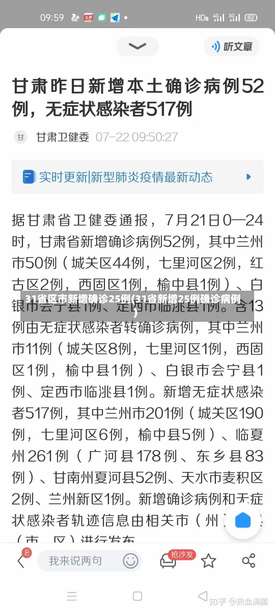 31省区市新增确诊25例(31省新增25例确诊病例)-第1张图片-建明新闻