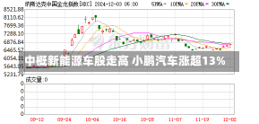 中概新能源车股走高 小鹏汽车涨超13%-第1张图片-建明新闻