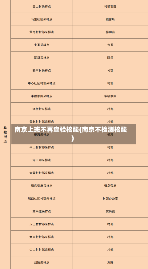 南京上班不再查验核酸(南京不检测核酸)-第1张图片-建明新闻