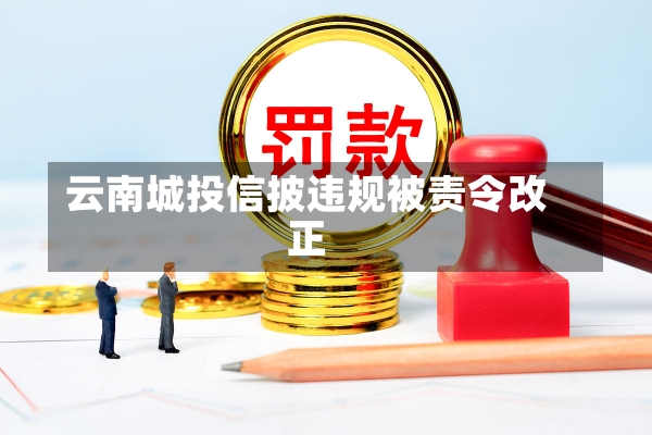 云南城投信披违规被责令改正-第1张图片-建明新闻