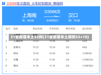 31省新增本土52例(31省新增本土病例33+10)-第2张图片-建明新闻