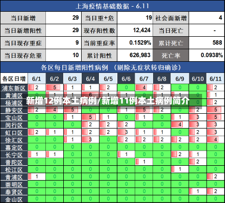 新增12例本土病例/新增11例本土病例简介-第1张图片-建明新闻