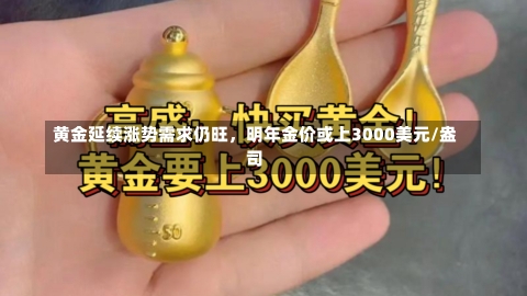 黄金延续涨势需求仍旺，明年金价或上3000美元/盎司-第3张图片-建明新闻