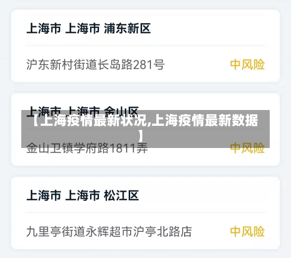 【上海疫情最新状况,上海疫情最新数据】-第3张图片-建明新闻