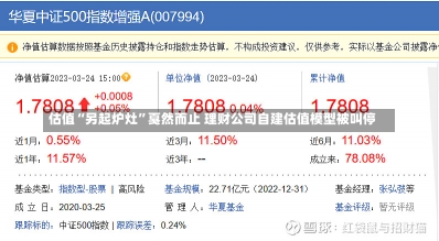 估值“另起炉灶”戛然而止 理财公司自建估值模型被叫停-第1张图片-建明新闻
