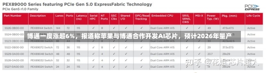 博通一度涨超6%，报道称苹果与博通合作开发AI芯片，预计2026年量产-第2张图片-建明新闻