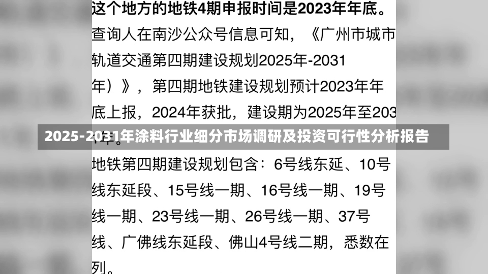 2025-2031年涂料行业细分市场调研及投资可行性分析报告-第3张图片-建明新闻