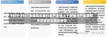 2025-2031年建筑五金行业产业链上下游细分产品调研及前景研究预测报告-第1张图片-建明新闻