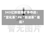 343亿新疆煤矿争夺战：“宜化系”PK“新湖系”谁赢？-第2张图片-建明新闻