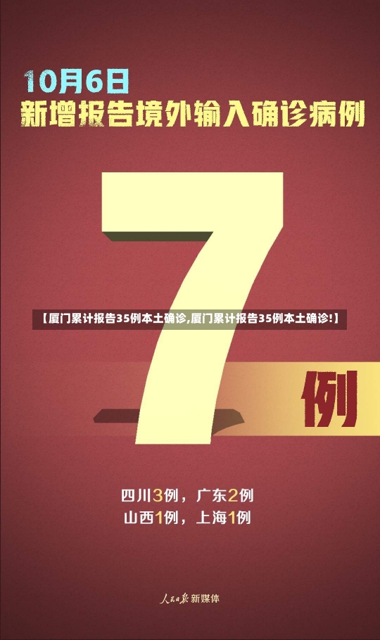 【厦门累计报告35例本土确诊,厦门累计报告35例本土确诊!】-第1张图片-建明新闻