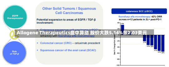 Allogene Therapeutics盘中异动 股价大跌5.14%报2.03美元-第3张图片-建明新闻