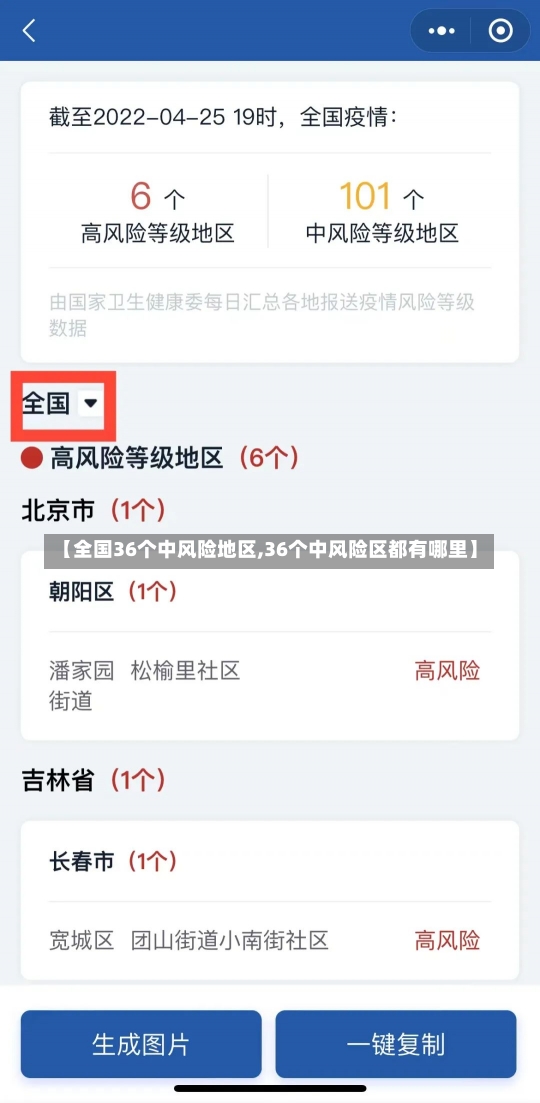 【全国36个中风险地区,36个中风险区都有哪里】-第1张图片-建明新闻