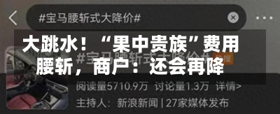 大跳水！“果中贵族”费用
腰斩，商户：还会再降-第2张图片-建明新闻