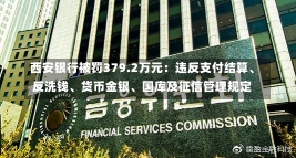 西安银行被罚379.2万元：违反支付结算、反洗钱、货币金银、国库及征信管理规定-第3张图片-建明新闻